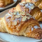 Buttery Almond Croissants with Crunchy Topping