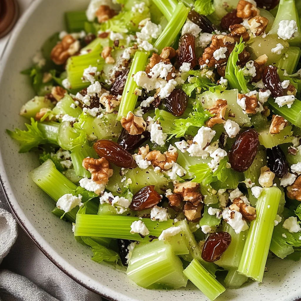 Celery Chopped Salad with Dates, Feta and Nuts
