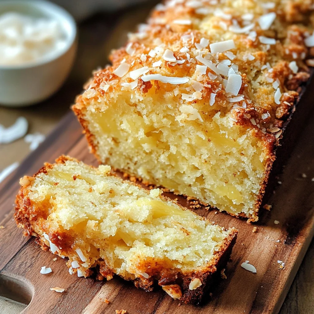 Easy Pineapple Coconut Quick Bread