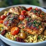 Flavorful Mediterranean Chicken Orzo