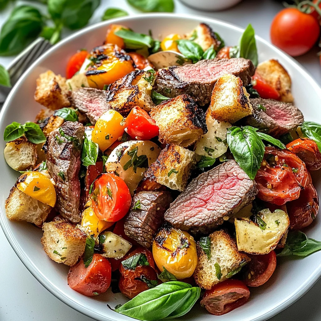 Grilled Steak Panzanella Salad