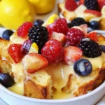 Lemon Berry Bread Pudding