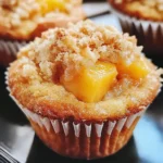 Peach Cobbler Muffins