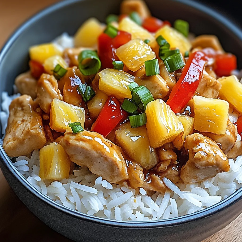 Pineapple Chicken with Rice