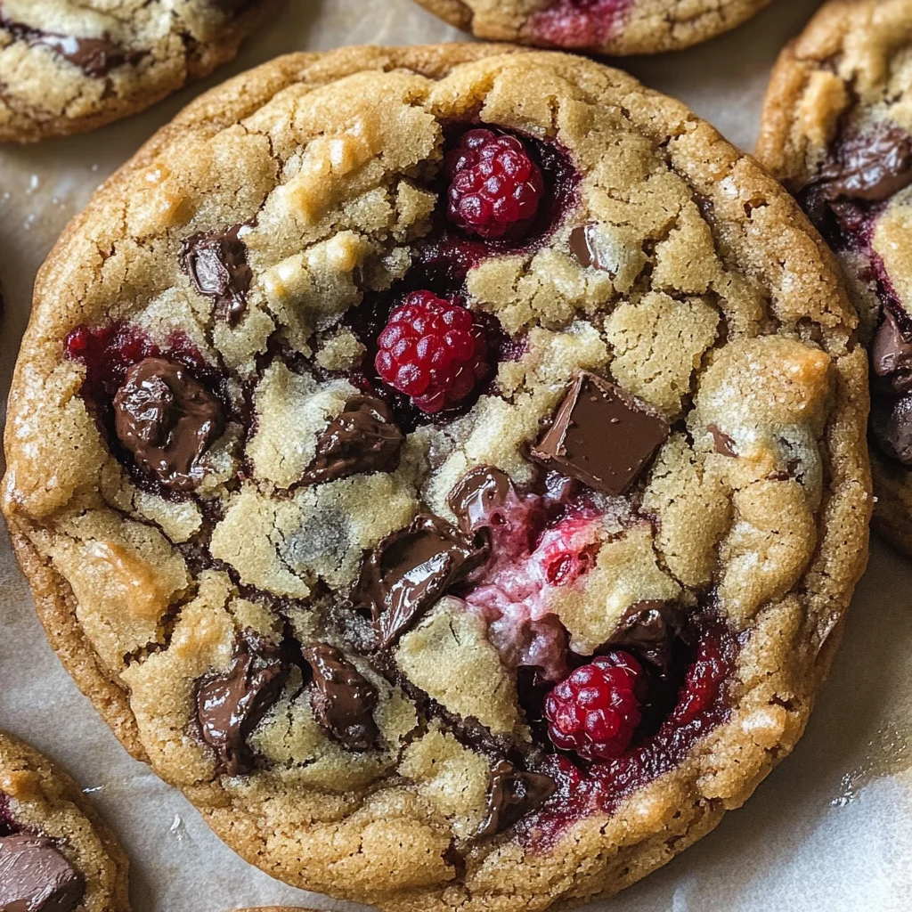 Raspberry Chocolate Chip Cookies
