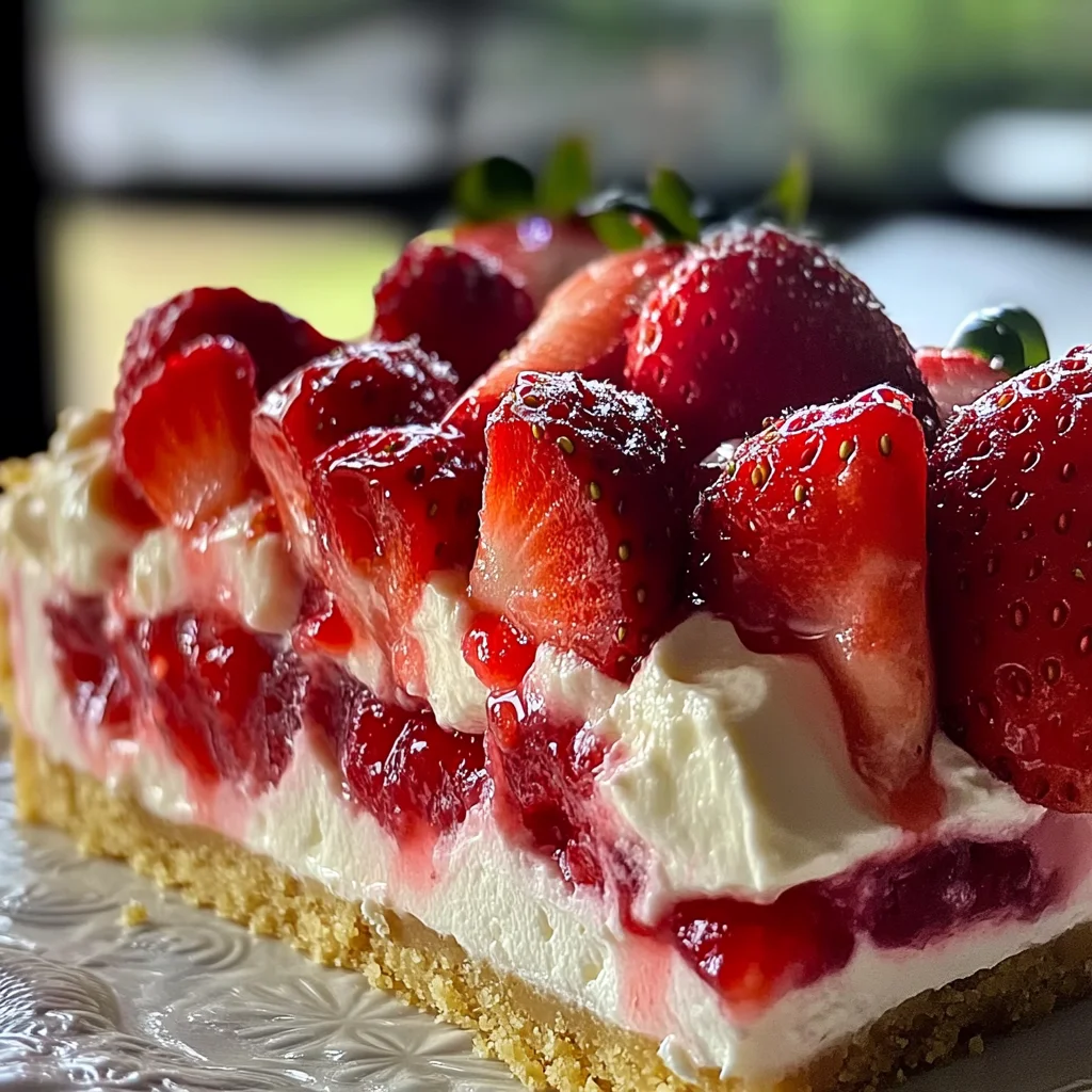 Strawberry Shortcake Cheesecake – Creamy Berry Dessert
