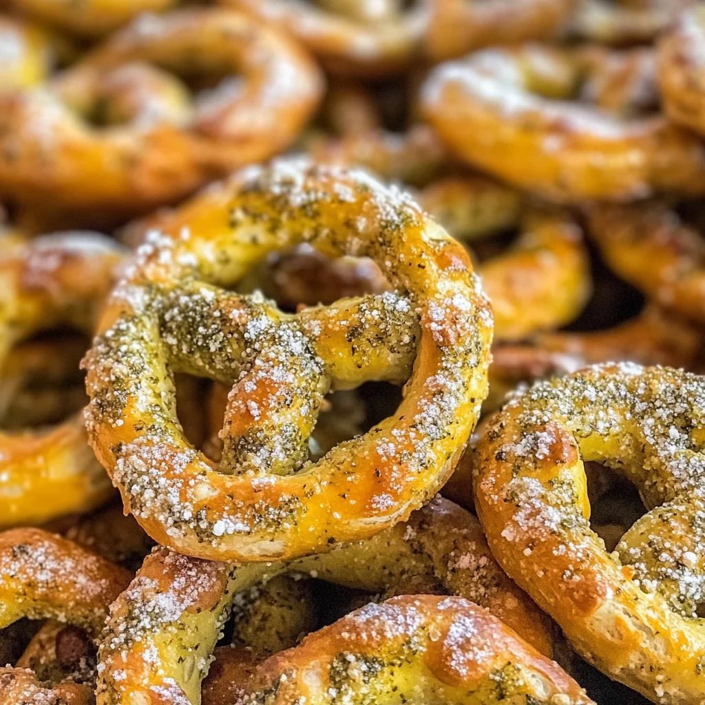 Baked Dill Pickle Pretzels