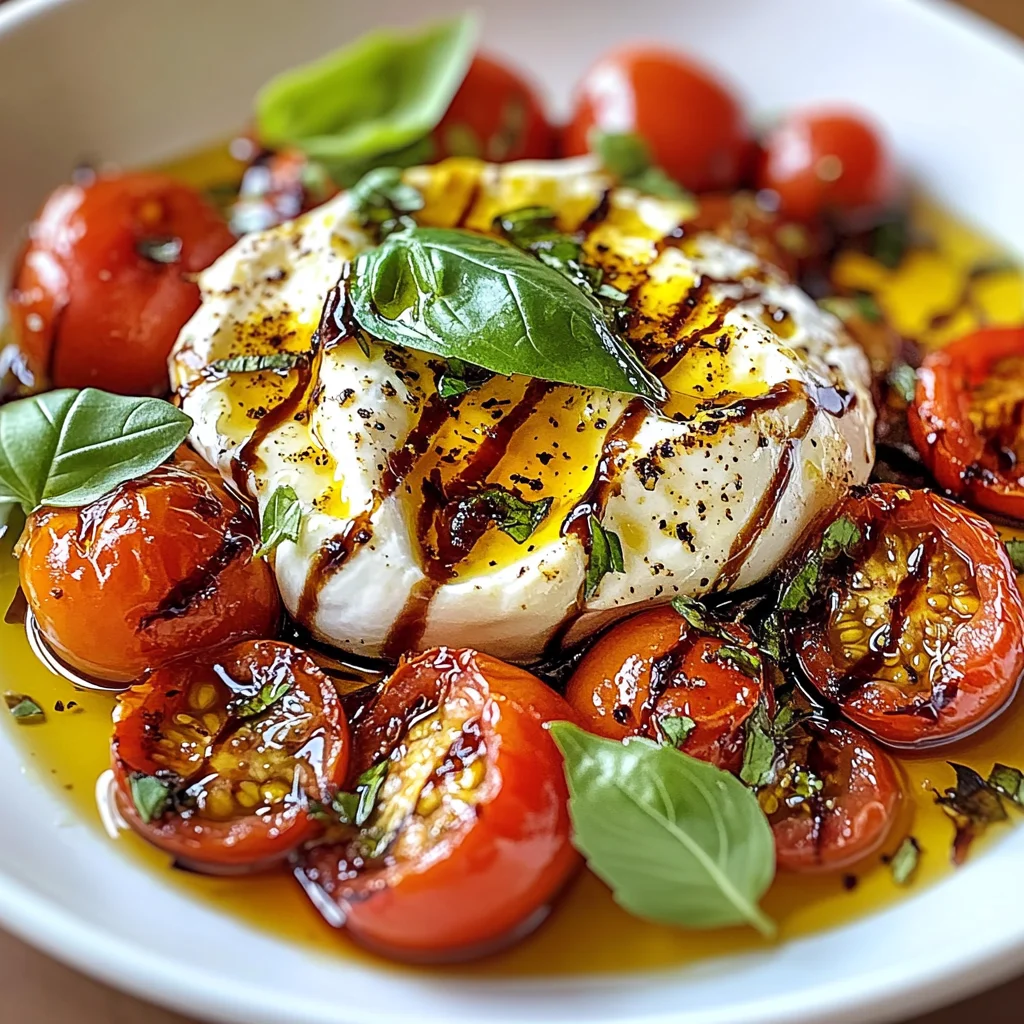 Burrata & Oven Roasted Tomato Salad