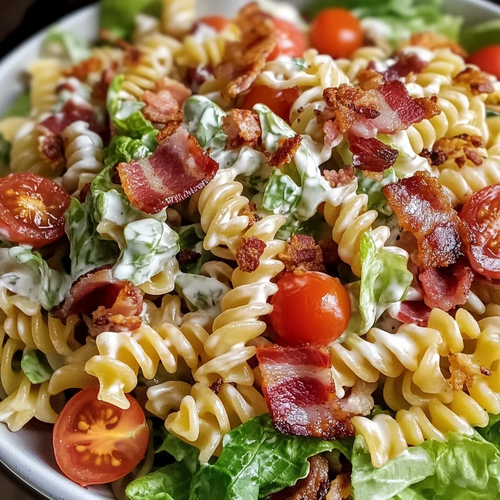 Creamy BLT Pasta Salad