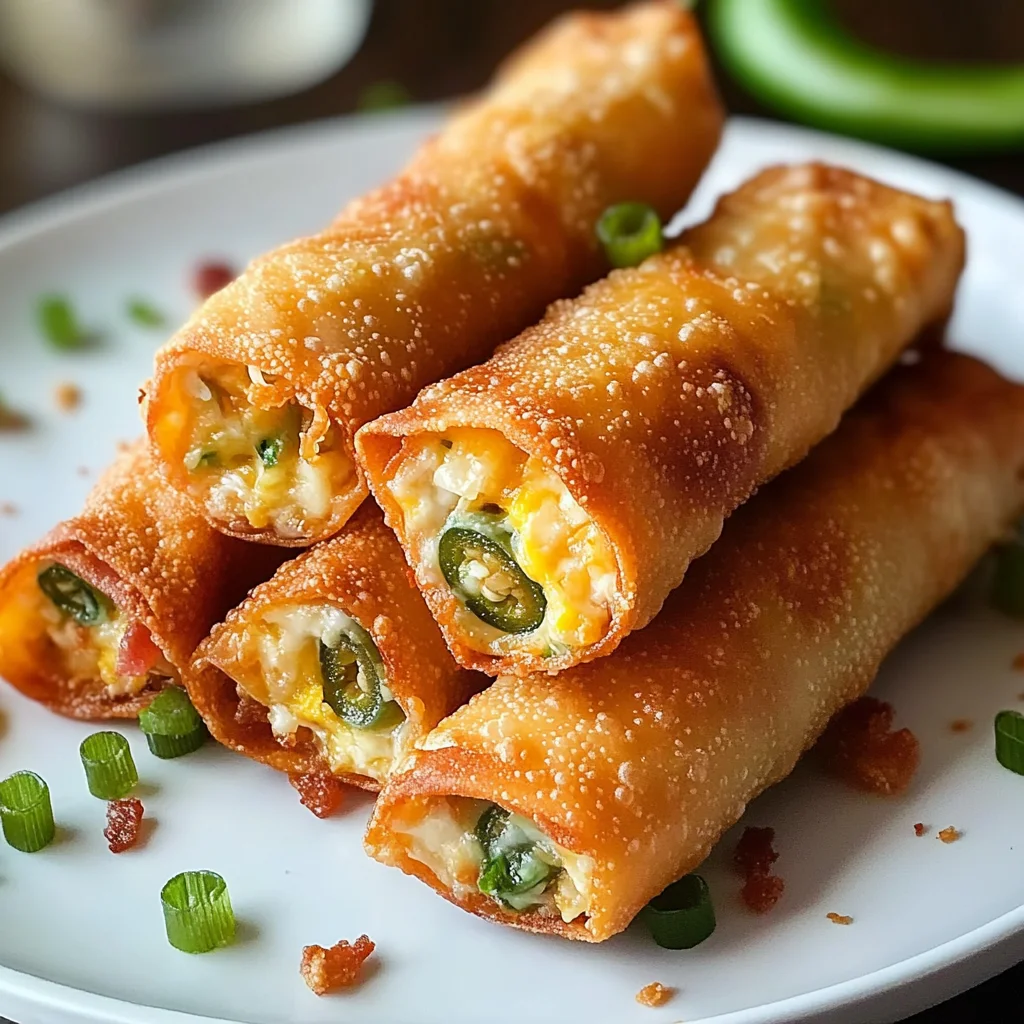 Crunchy Mini Jalapeño Popper Egg Rolls You’ll Crave Always