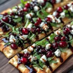 Easy Cranberry Balsamic Flatbread with Goat Cheese & Arugula Magic