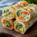 Fresh Vegetable Tortilla Roll Ups