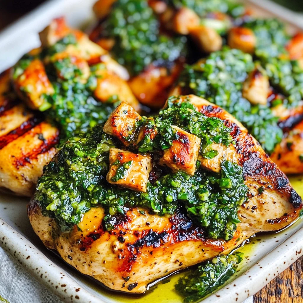 Grilled Chimichurri Chicken Breasts