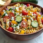 High Protein Greek Pasta Salad