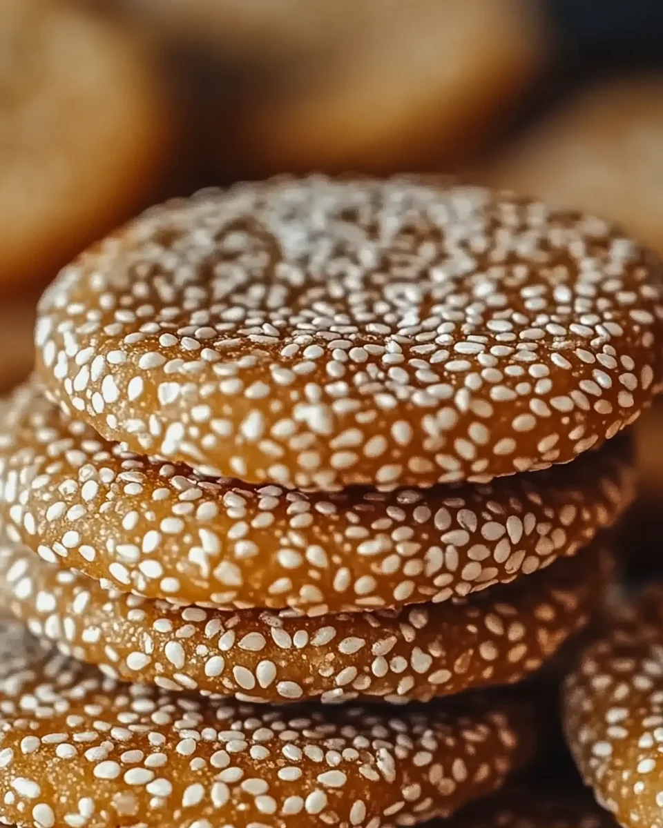 Irresistibly Chewy Sesame Honey Cookies You're Gonna Love