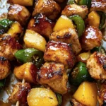 Jalapeno Peach Chicken Skewers