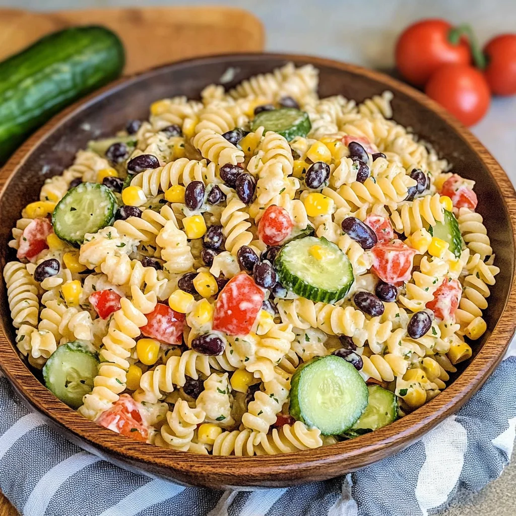 Jalapeno Ranch Pasta Salad