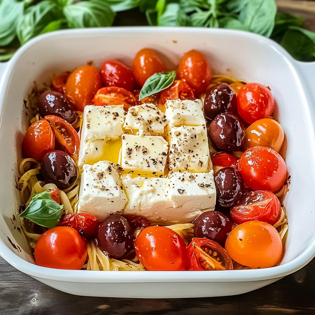 Keto Baked Feta Pasta