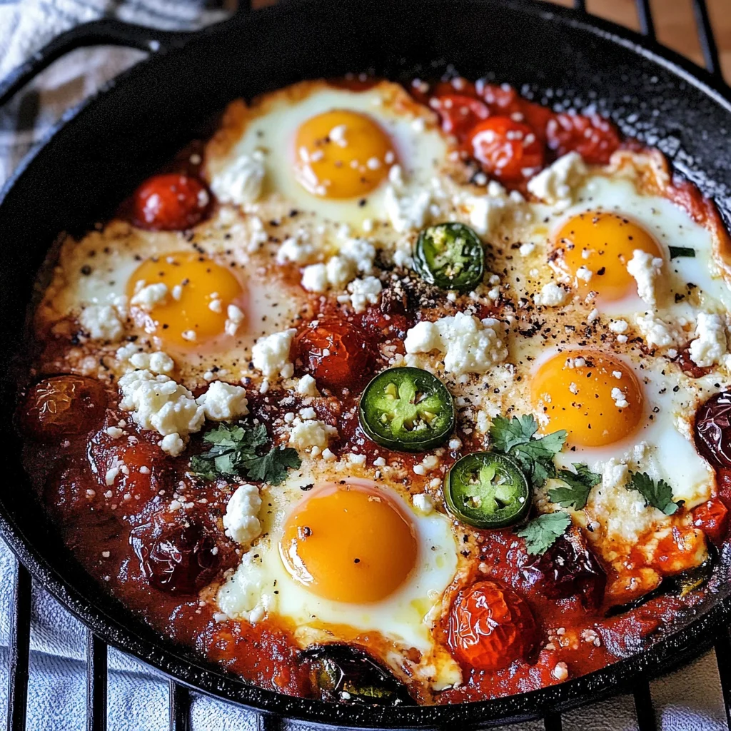 Mexican Baked Eggs in Tomato Sauce