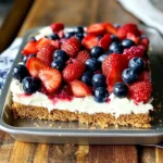 {No Bake} Berry Pretzel Dessert