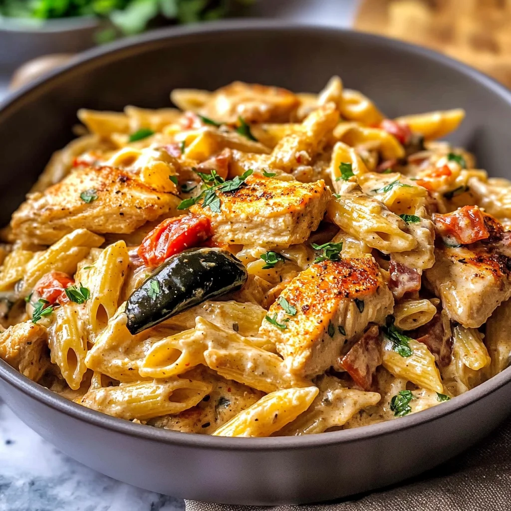 One Pot Cajun Ranch Chicken Pasta