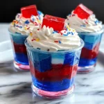 Patriotic Jell-O Parfaits