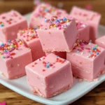 Pink lemonade fudge