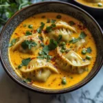 Quick Coconut Curry Soup with Dumplings