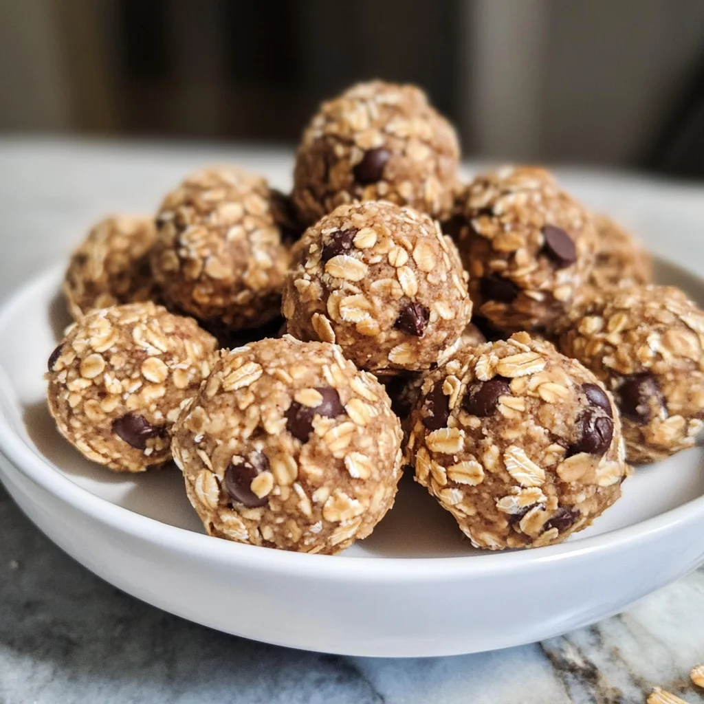 Quick + Easy No Bake Oatmeal Peanut Butter Bites