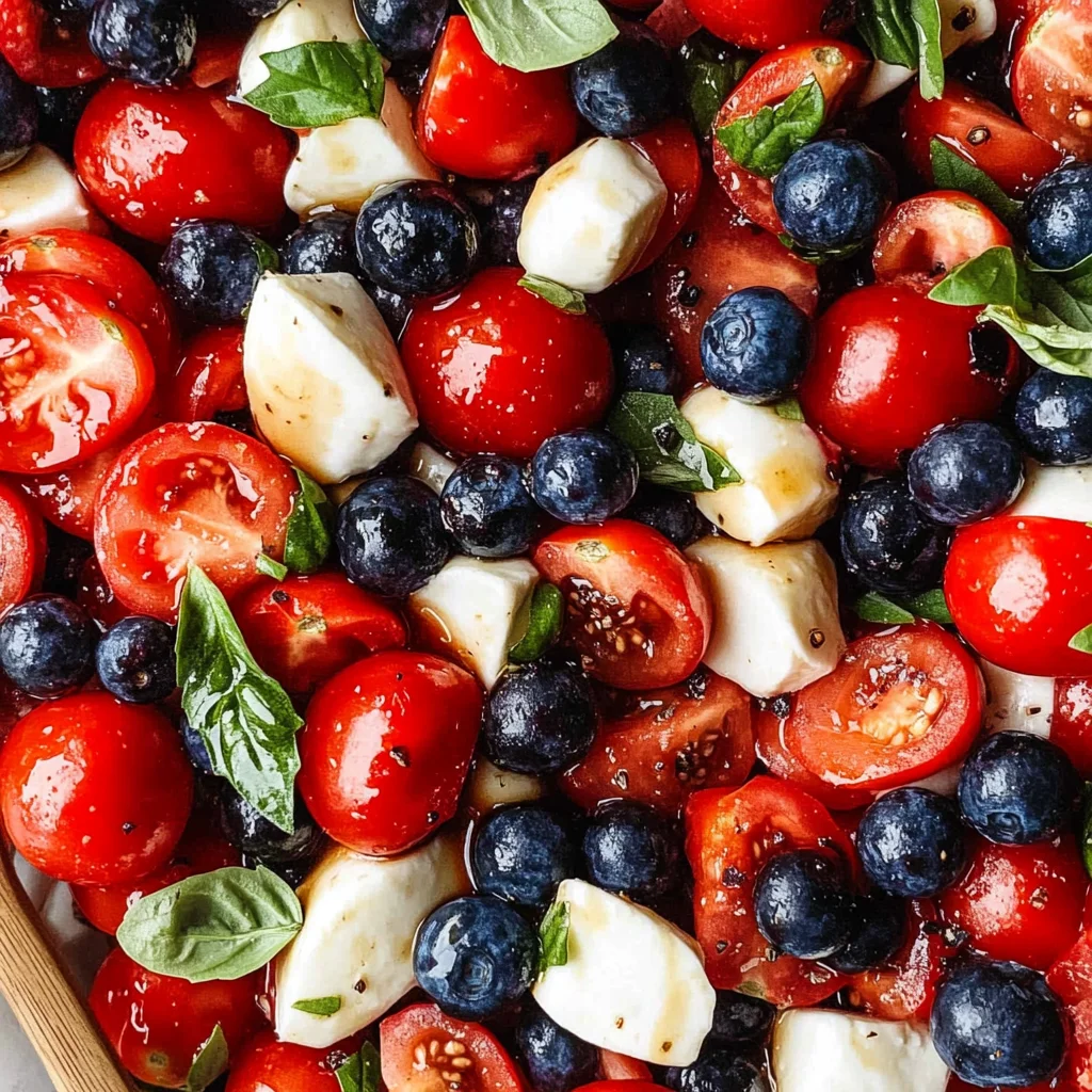 Red, White, and Blue Caprese Salad