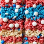 Red White and Blue Rice Krispie Treats