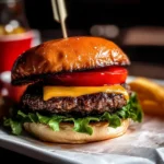 Red apple vinegar Burgers