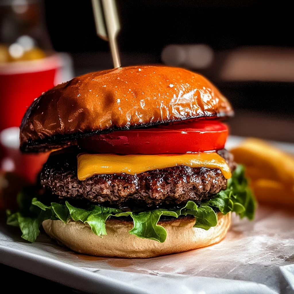 Red apple vinegar Burgers