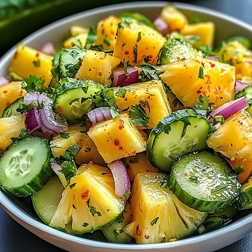 Refreshing Pineapple Cucumber Salad for a Tropical Twist