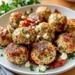 Simple Mediterranean Chicken Meatballs - Homefoodkitchen