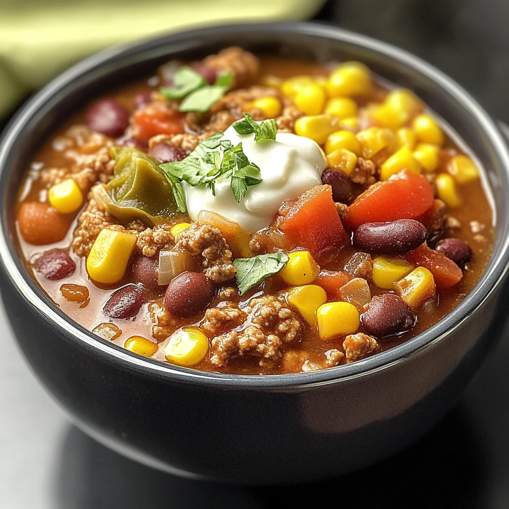 Slow Cooker Taco Chili