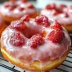 Strawberry Cake Donuts