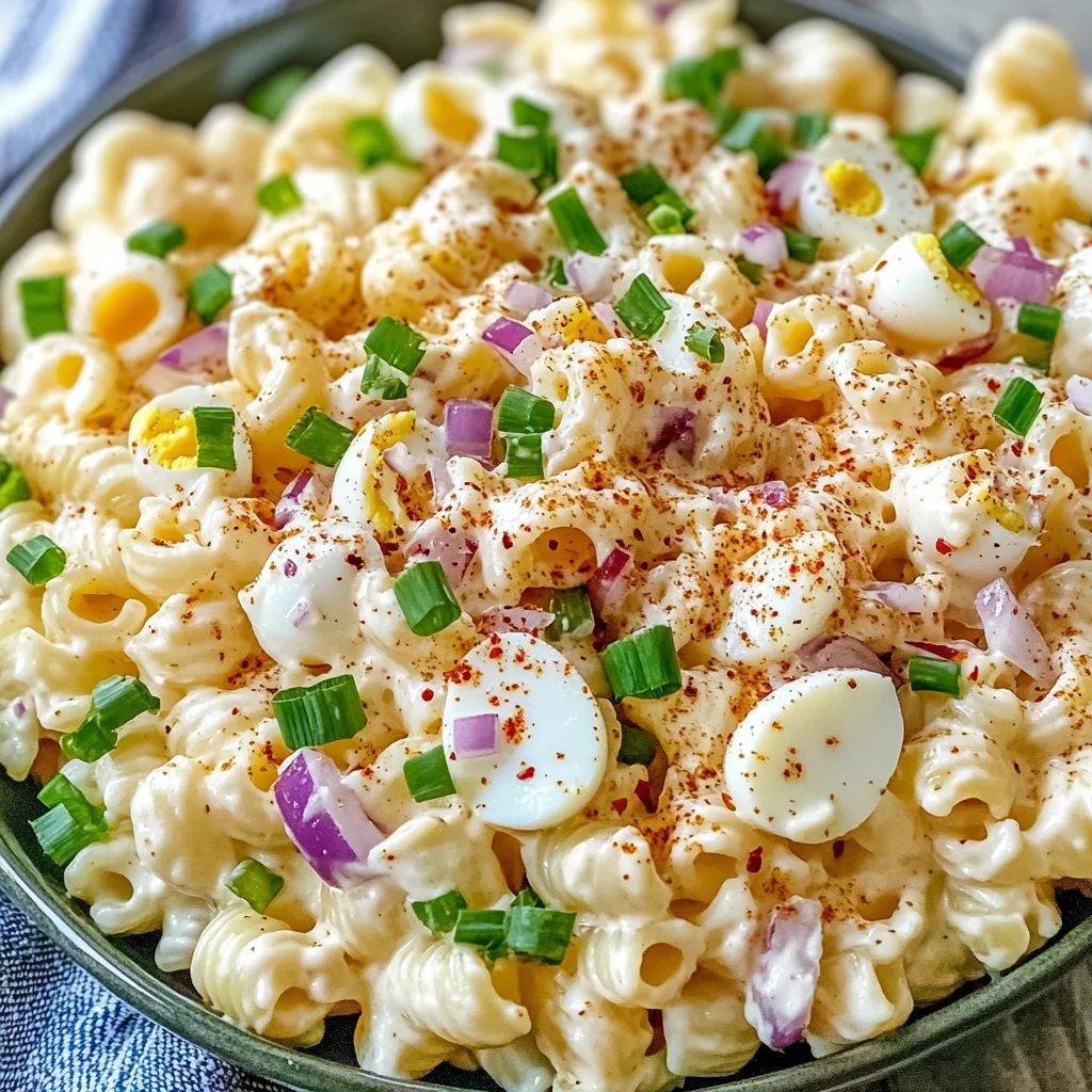 Tasty Deviled Eggs Pasta Salad