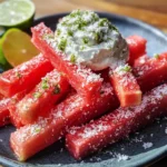 Watermelon Fries with Coconut Lime Dip Recipe