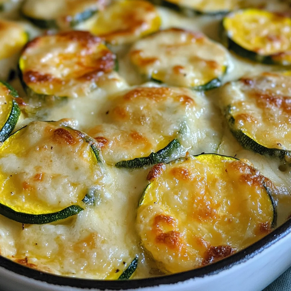 Zucchini and Yellow Squash Au Gratin