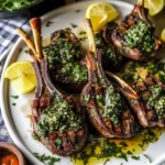 Greek Lamb Chops with Herbed Sauce