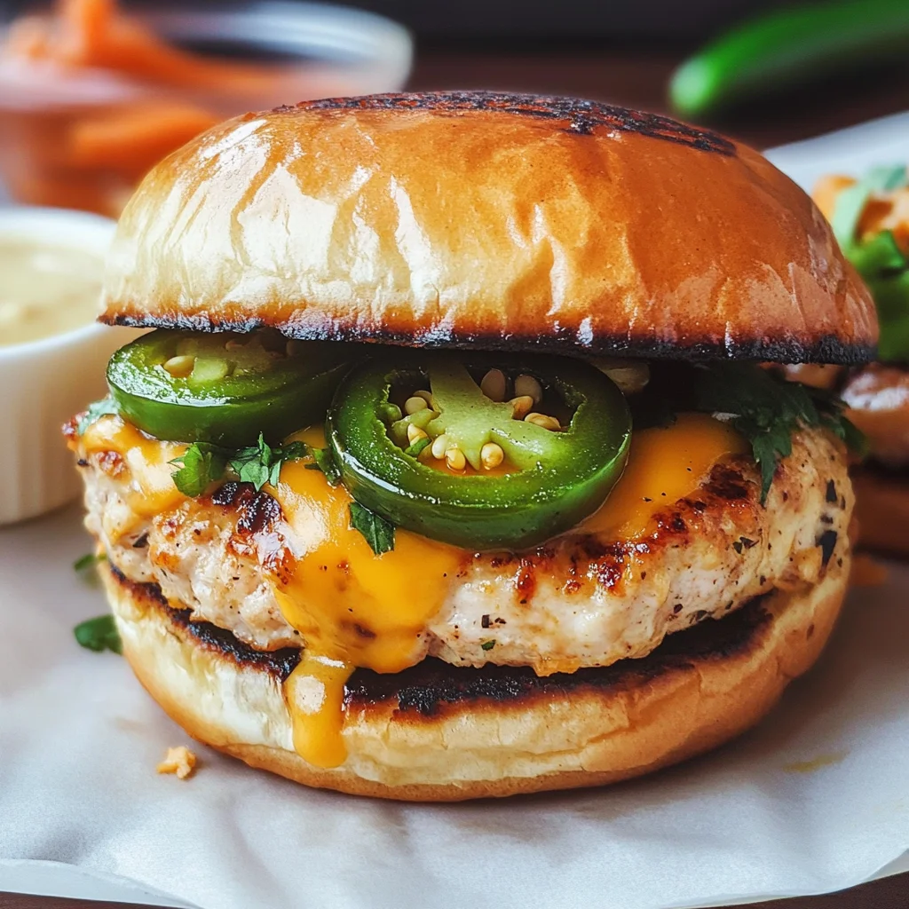 Jalapeno & Cheddar Turkey Burgers