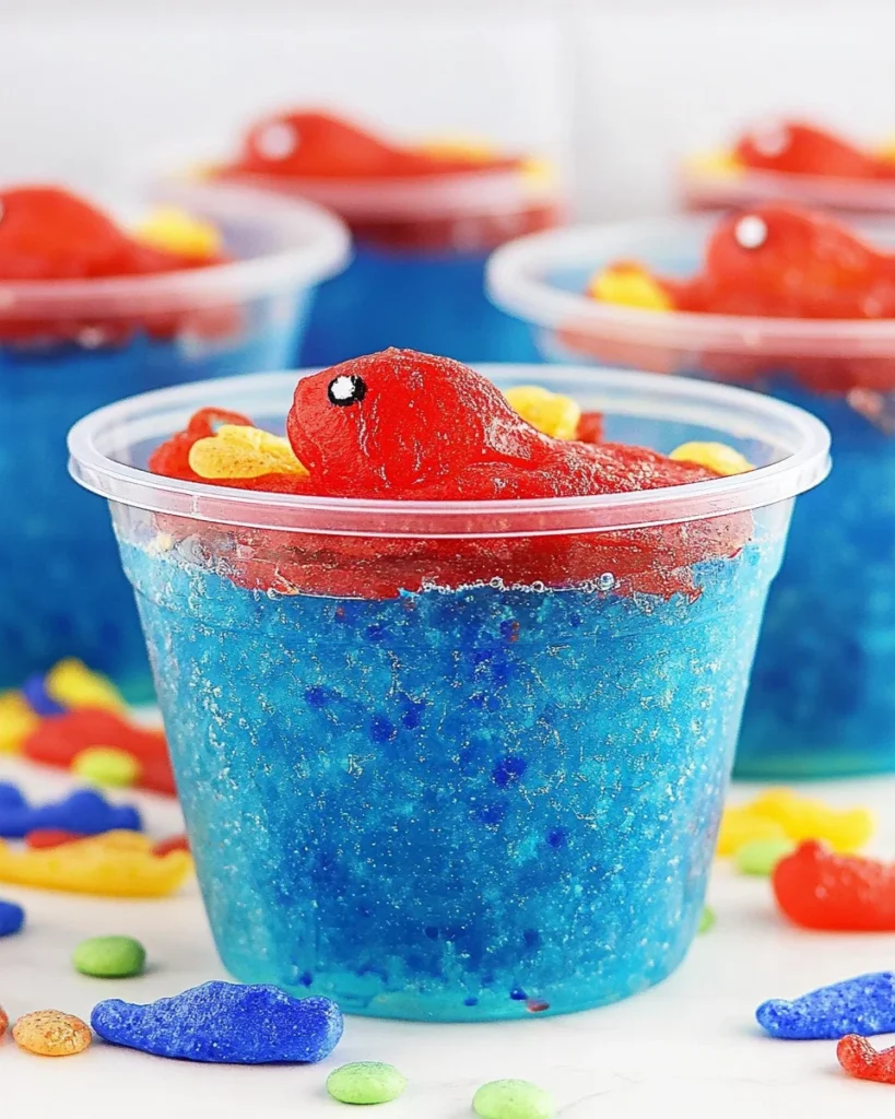 Mini Fish Tank Vegan Gelatin Cups