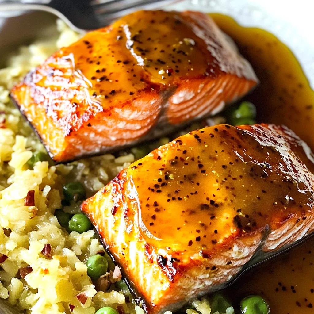 Oven Glazed Dijon Mustard & Maple Syrup Salmon