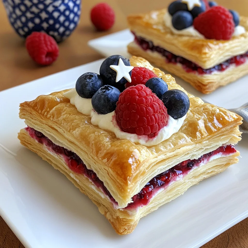 Patriotic Red White and Blue Pastries