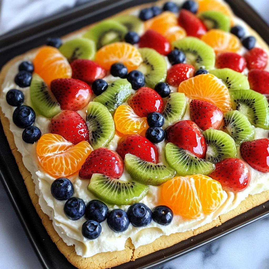 Sugar Cookie Fruit Pizza